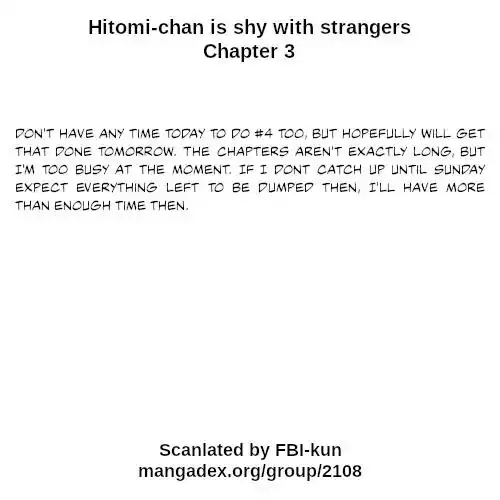 Hitomi-chan Is Shy With Strangers Chapter 3 19